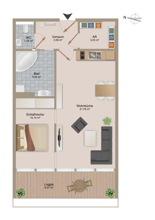 Balcony Dream Mariahilf Top 29 Wenen Kamer foto